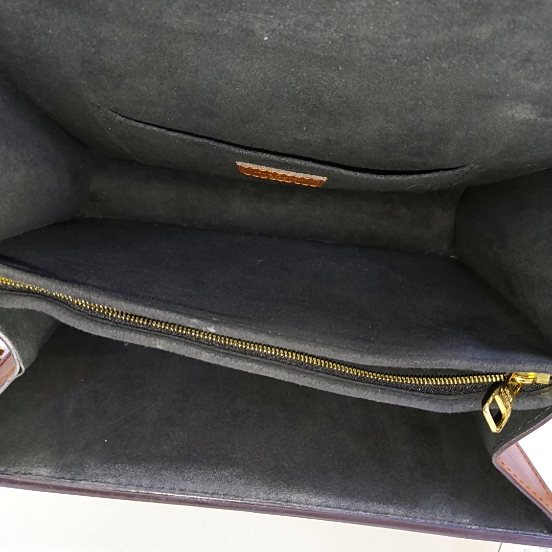 DAUPHINE MM Monogram Coated Canvas Brown