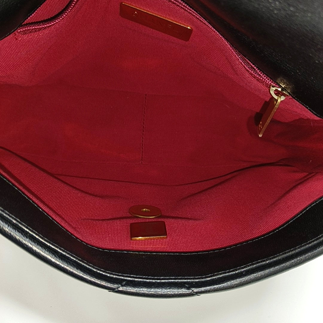 CHANEL 19 Small Quilted Lambskin Black