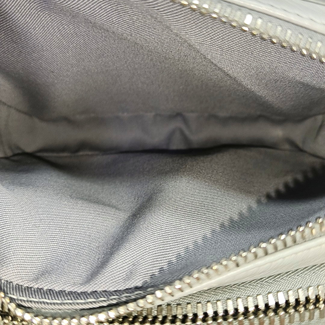 Coated Canvas Shoulder Bag Gray