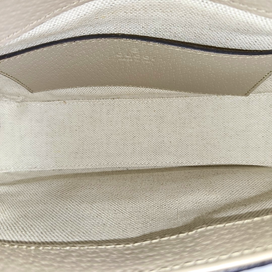 Horsebit 1955 Mini Monogram Coated Canvas White