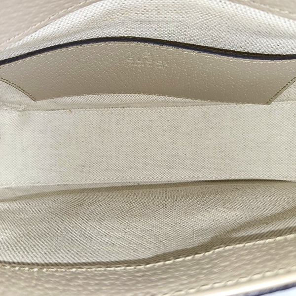 Horsebit 1955 Mini Monogram Coated Canvas White