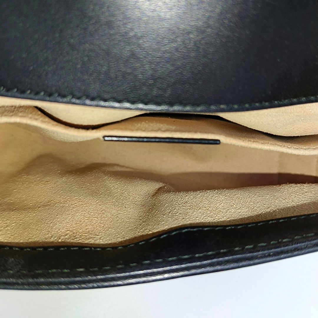 GG Marmont Small Quilted Calfskin Black