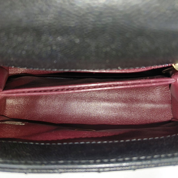 COCO HANDLE Mini Quilted Grained Calfskin Black