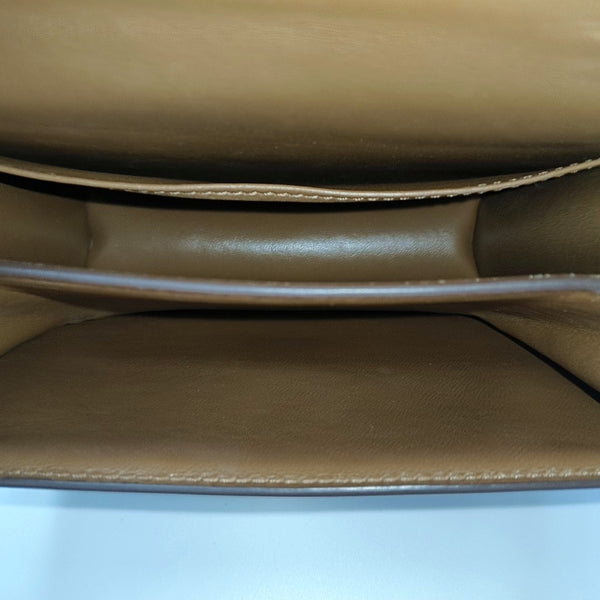 Authenticated pre-owned  CLASSIC BOX Small Calfskin Brown - Shoulder Bag at Looply