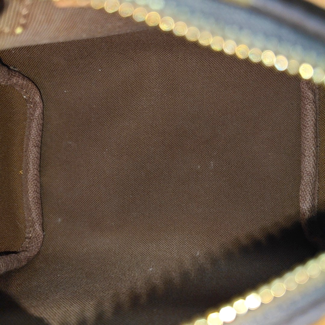 SPEEDY Nano Monogram Coated Canvas Brown