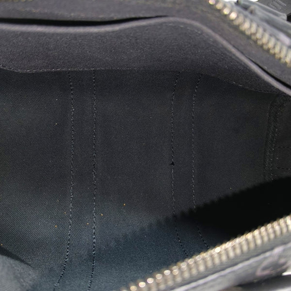 KEEPALL 25 Monogram Coated Canvas Black