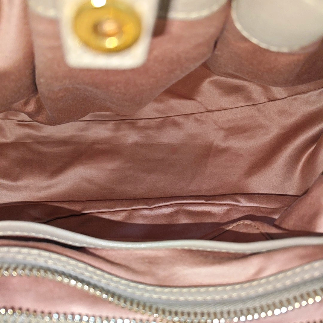 Calfskin Shoulder Bag Gray