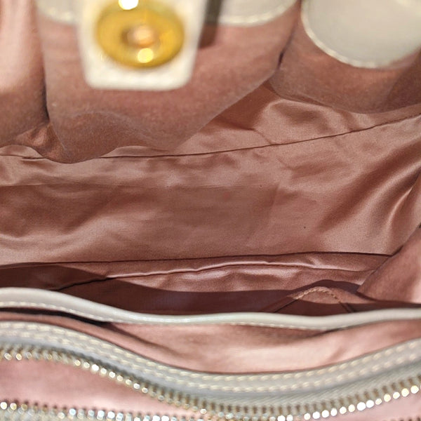 Calfskin Shoulder Bag Gray