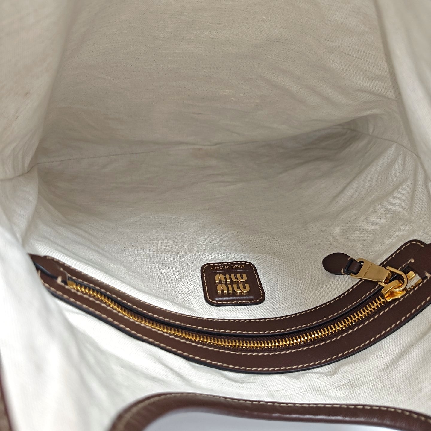 IVY Large Calfskin Brown