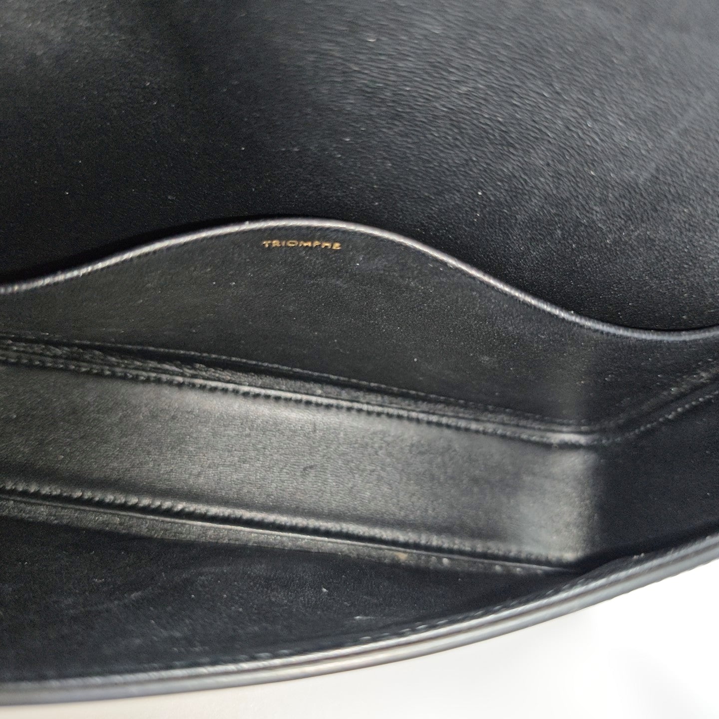 TRIOMPHE Small Calfskin Black
