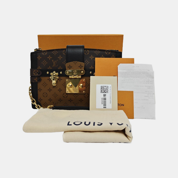 TRUNK Monogram Coated Canvas Brown