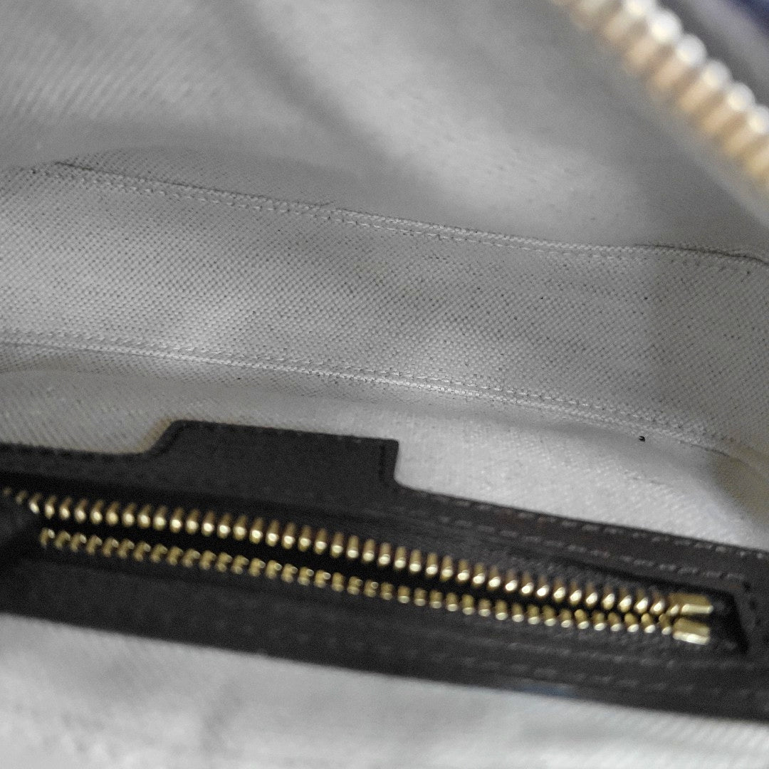 Monogram Coated Canvas Crossbody Bag Beige