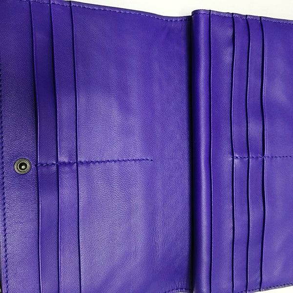Lambskin Wallet Purple
