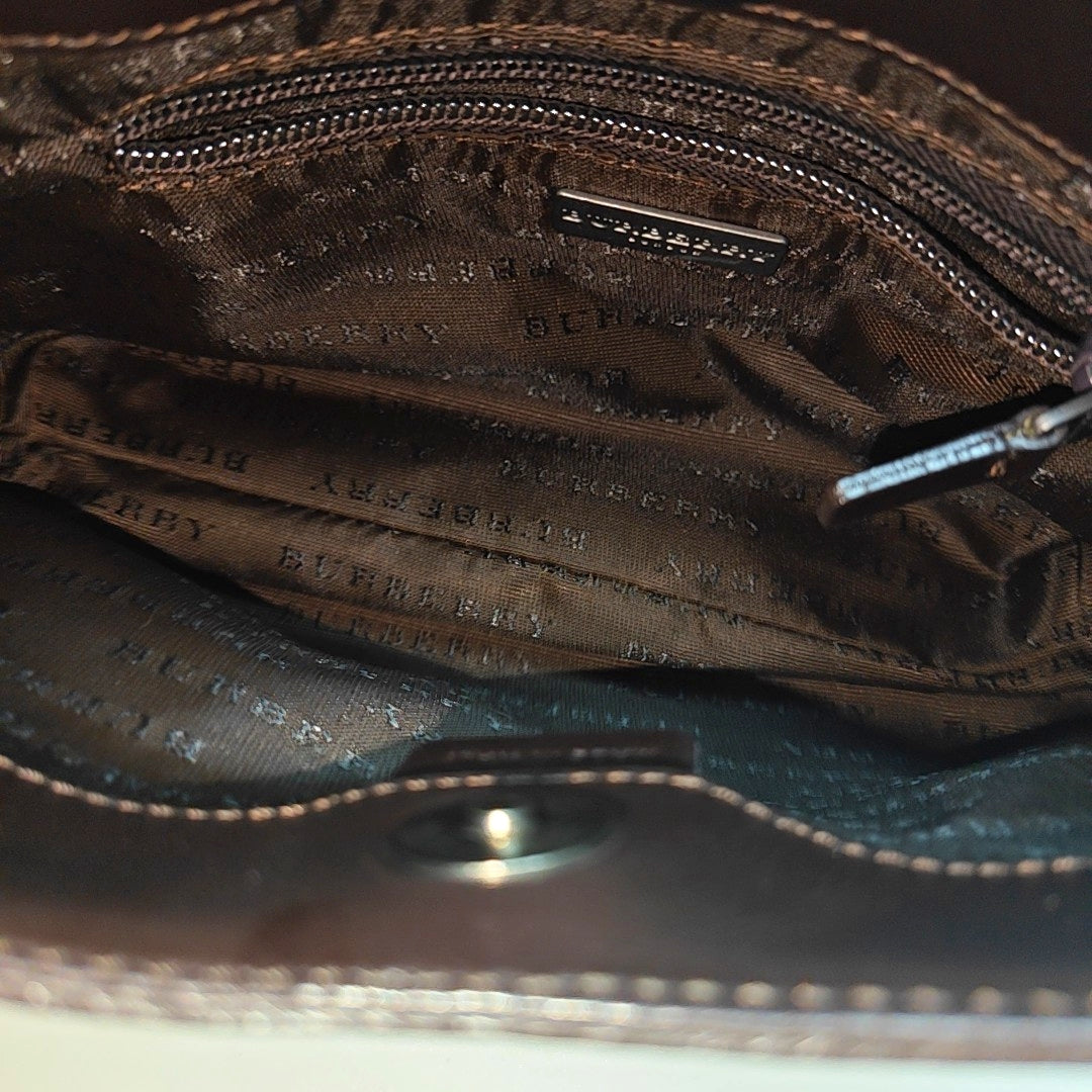 Coated Canvas Top Handle Bag Beige