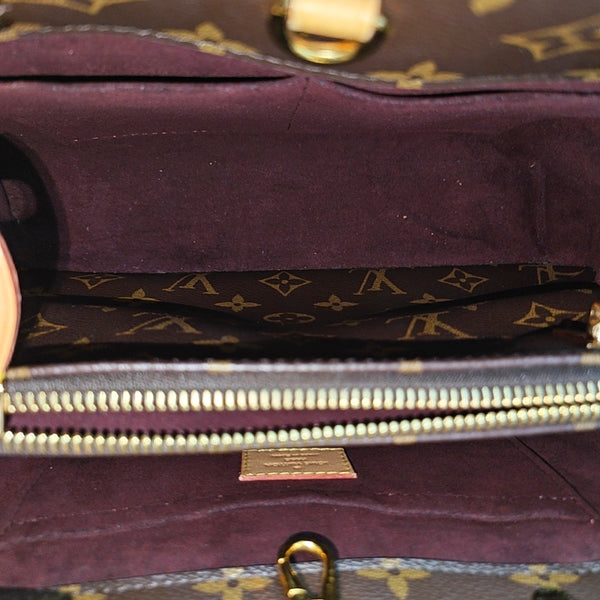 MONTAIGNE BB Monogram Coated Canvas Brown