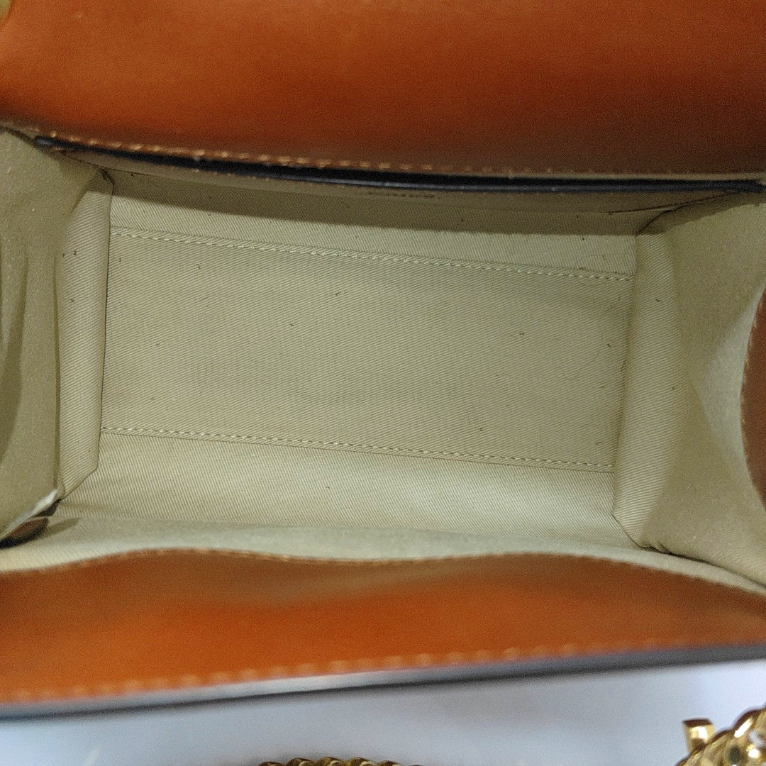 Annie Mini Calfskin Brown