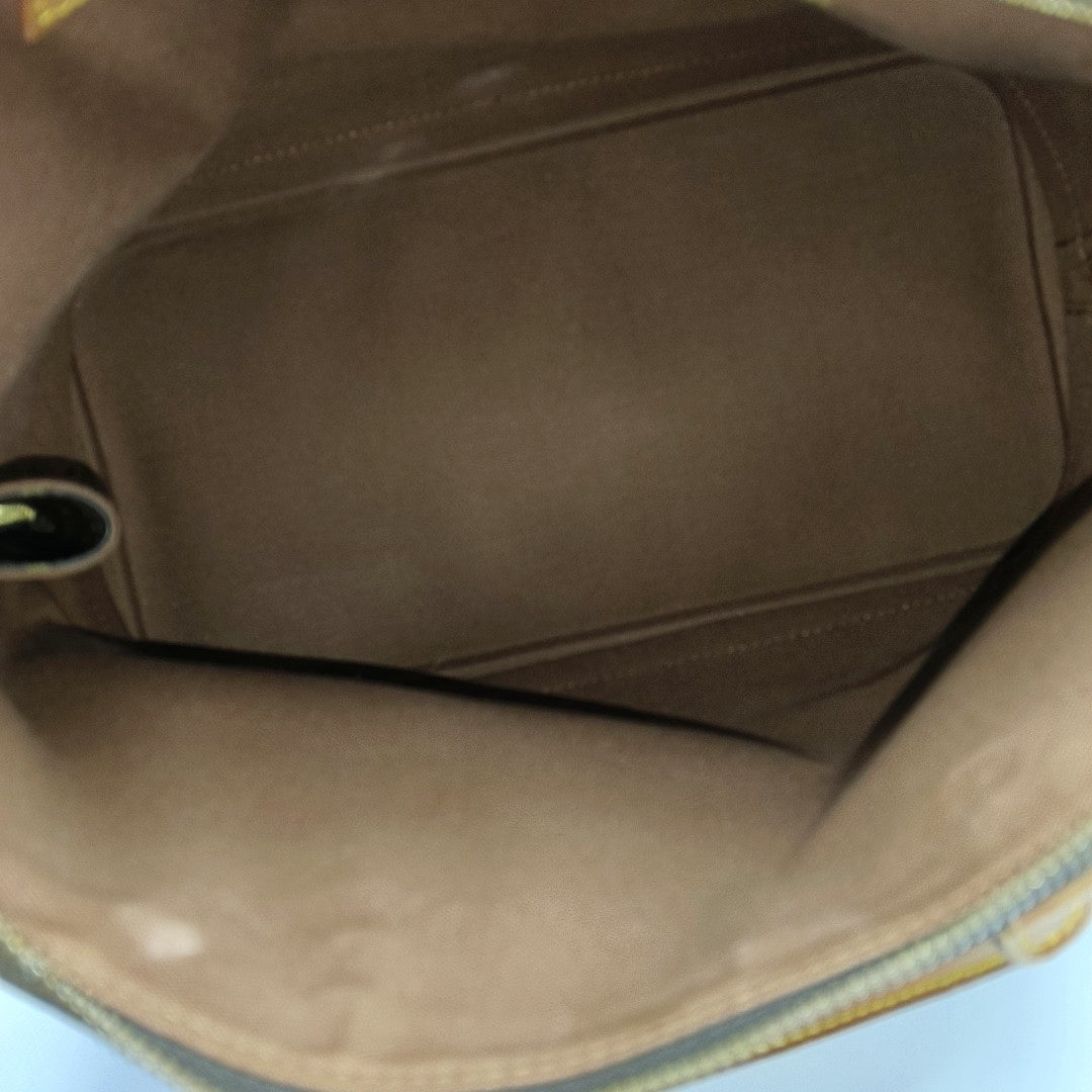 ALMA PM Monogram Coated Canvas Brown