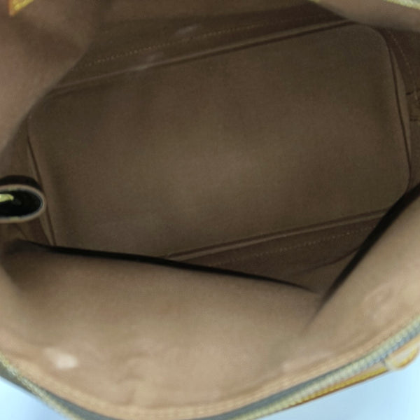 ALMA PM Monogram Coated Canvas Brown