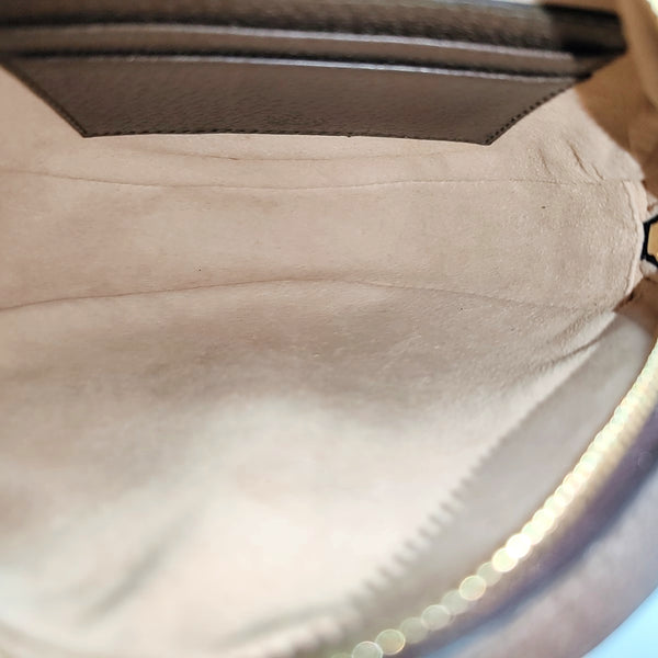 Ophidia Mini Monogram Coated Canvas Beige