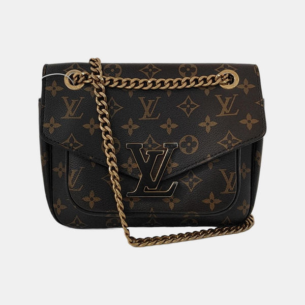 PASSY Monogram Coated Canvas Brown