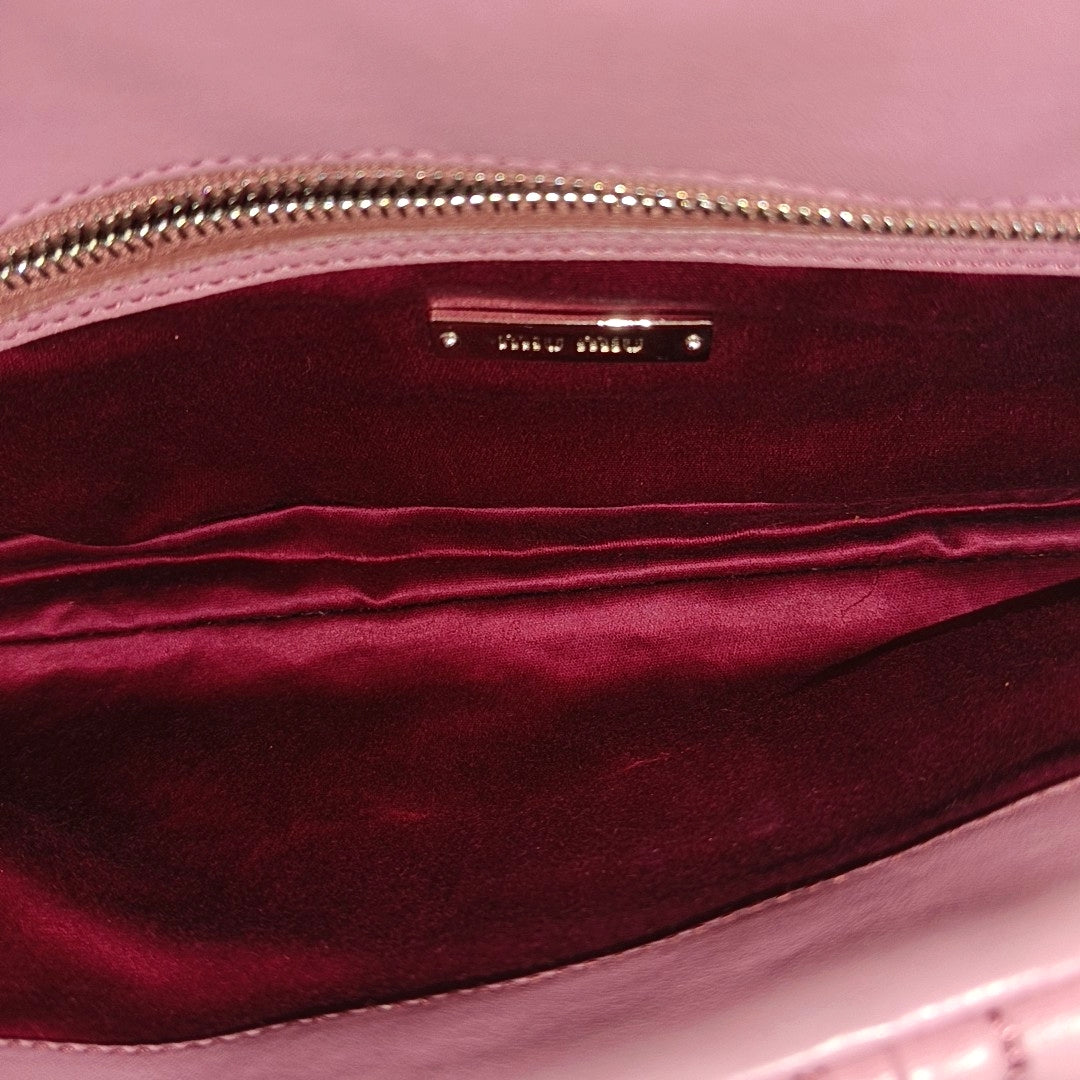 Crystal Quilted Lambskin Pink