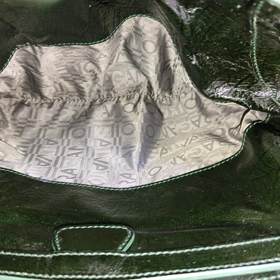 Calfskin Top Handle Bag Green