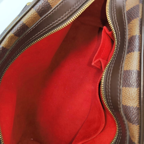 DUOMO Damier Ebene Coated Canvas Brown