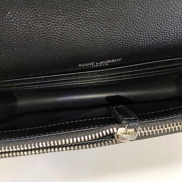 MONOGRAM Chevron Calfskin Black