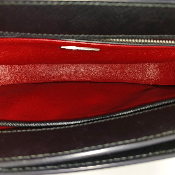Saffiano Calfskin Shoulder Bag Black