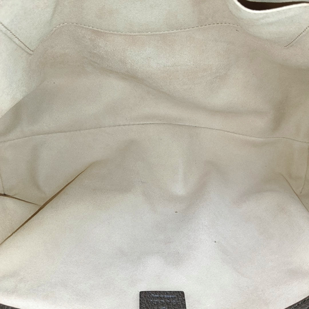Monogram Coated Canvas Tote Bag Brown