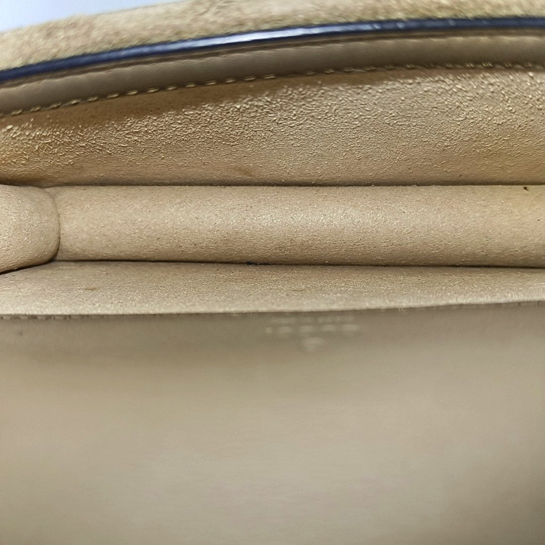 Dionysus Super Mini Monogram Coated Canvas Beige