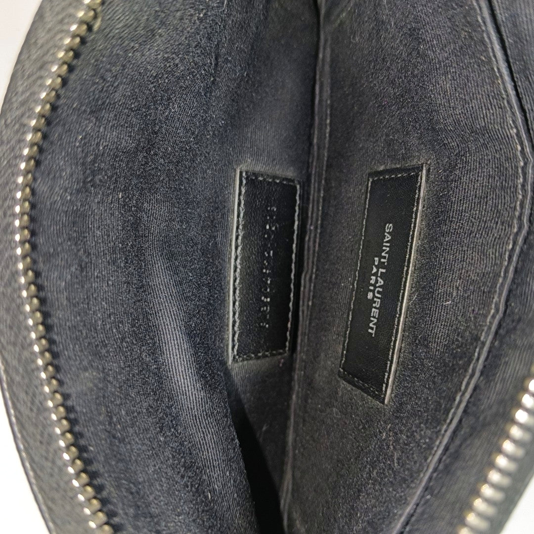 MONOGRAM Chevron Calfskin Black
