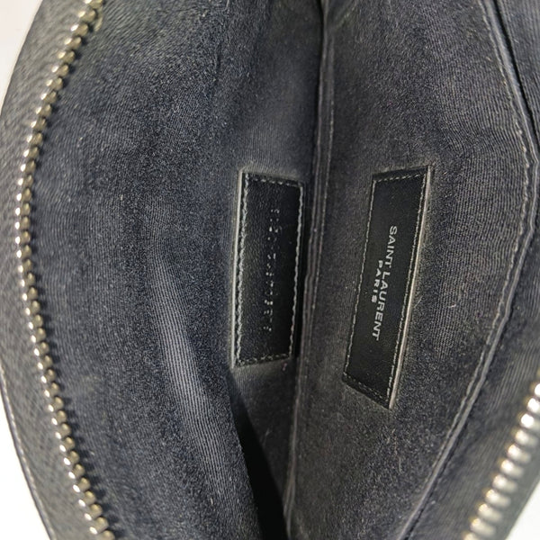 MONOGRAM Chevron Calfskin Black