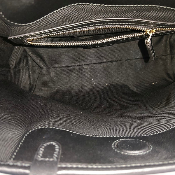 GG Emblem Medium Monogram Calfskin Black