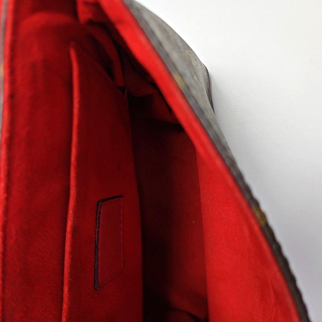 LOCKY BB Monogram Coated Canvas Red