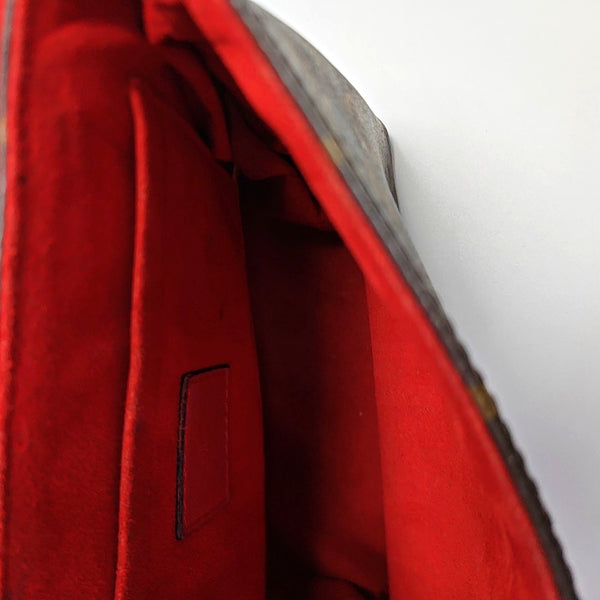 LOCKY BB Monogram Coated Canvas Red
