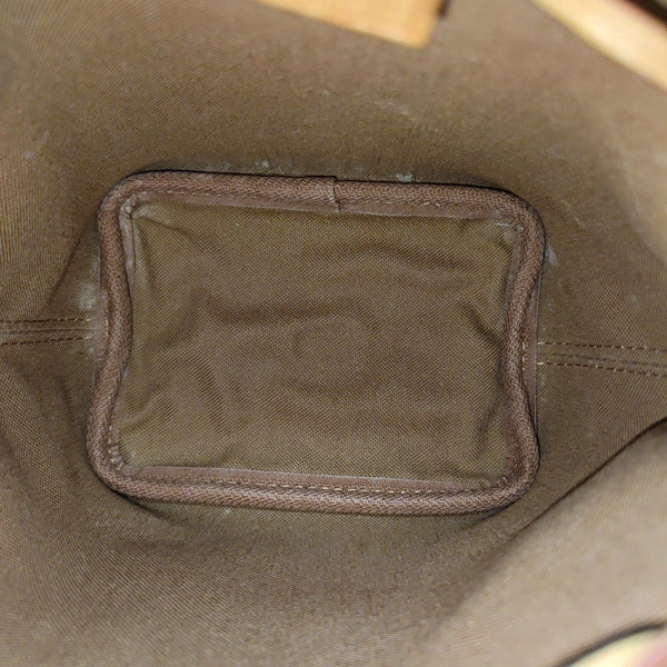 NÉONOÉ Nano Monogram Coated Canvas Brown