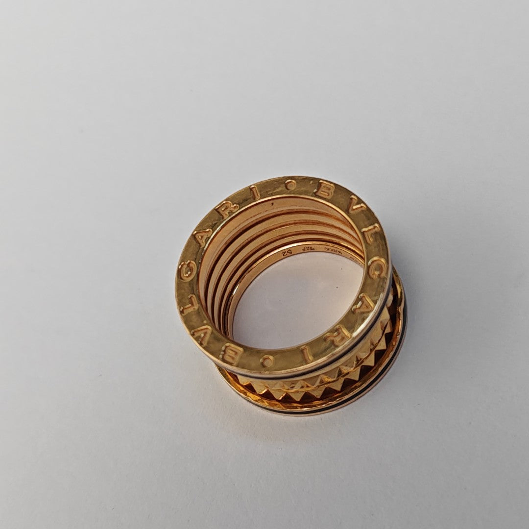 B.ZERO1 18k Rose Gold Ring EU 52