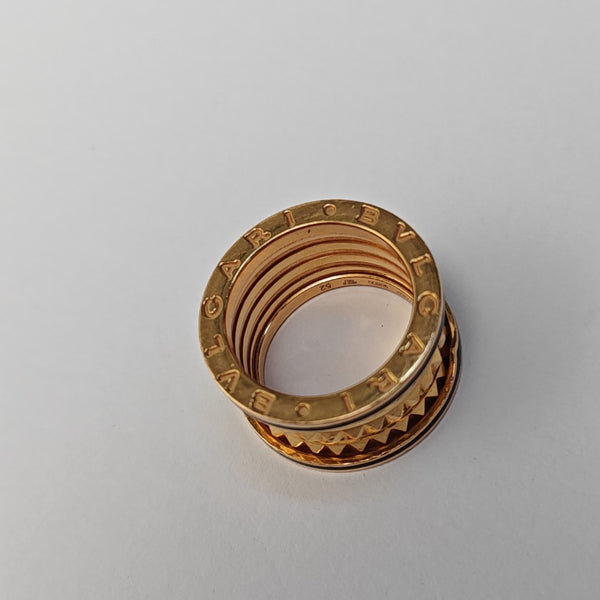 B.ZERO1 18k Rose Gold Ring EU 52
