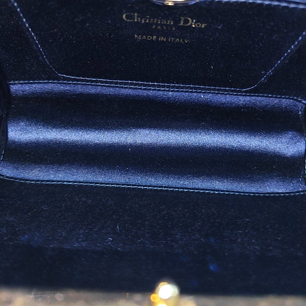 Silk Satin Clutch Blue
