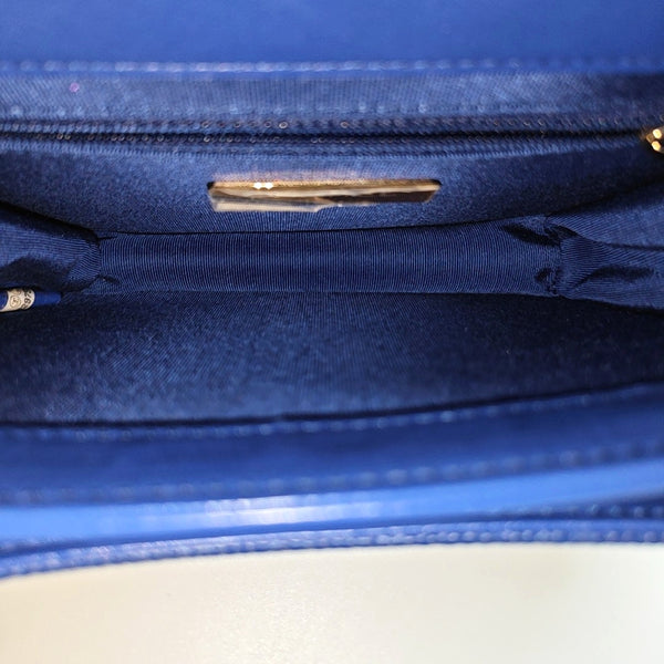 Quilted Calfskin Medium Blue