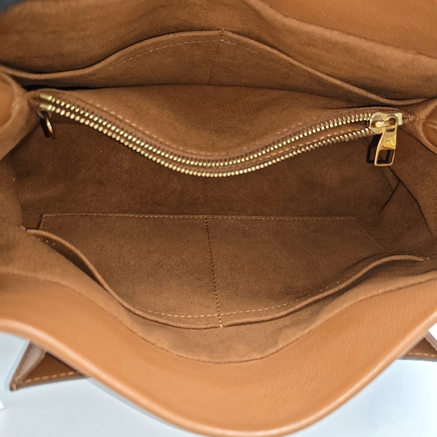 OLYMPE MM Monogram Coated Canvas Brown