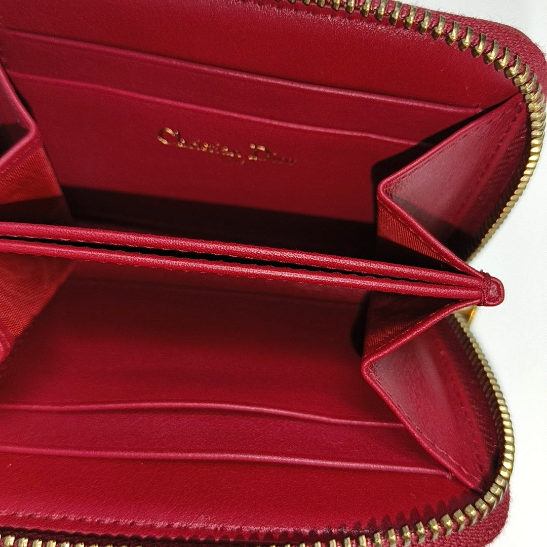 Calfskin Coin Purse Red