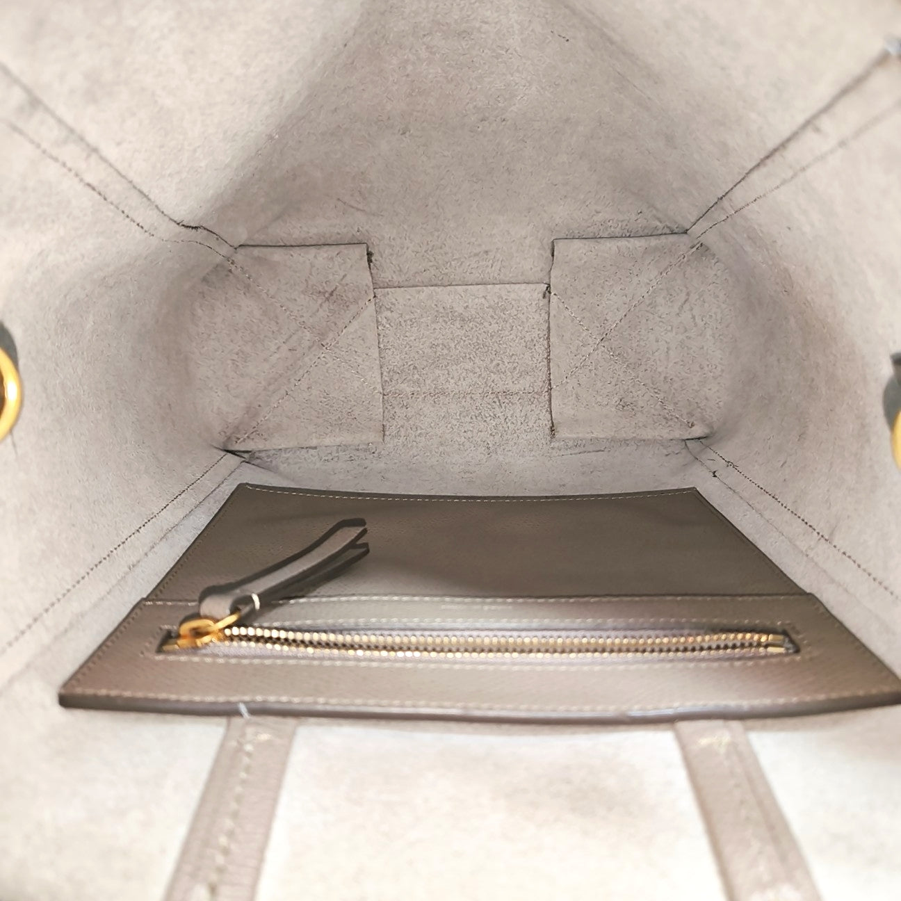 VERTICAL CABAS Mini Calfskin Gray
