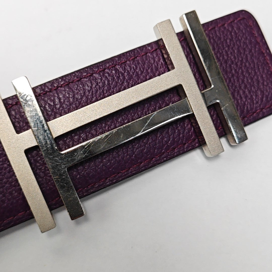 Leather Belt Purple