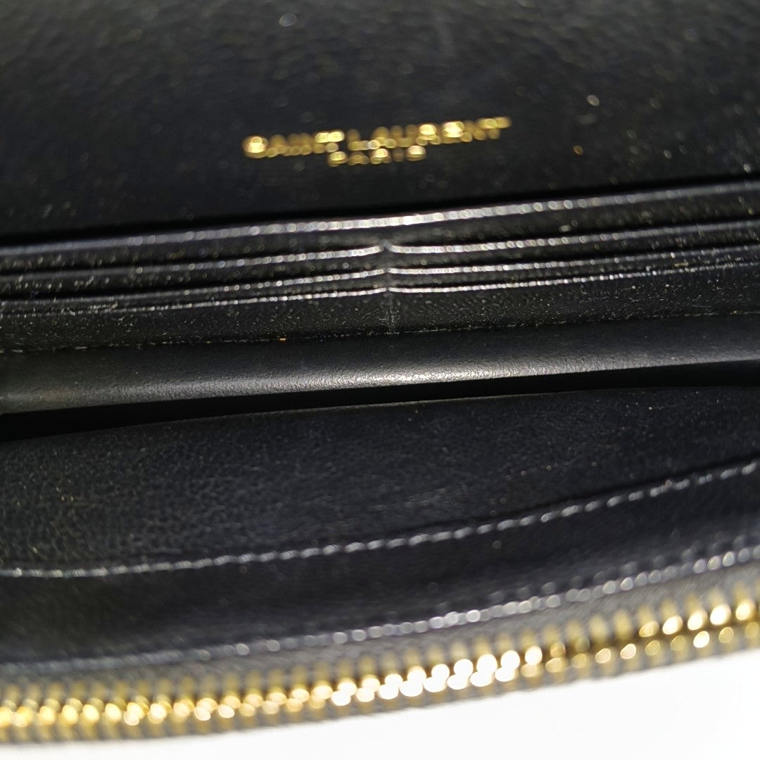 MONOGRAM Chevron Calfskin Black
