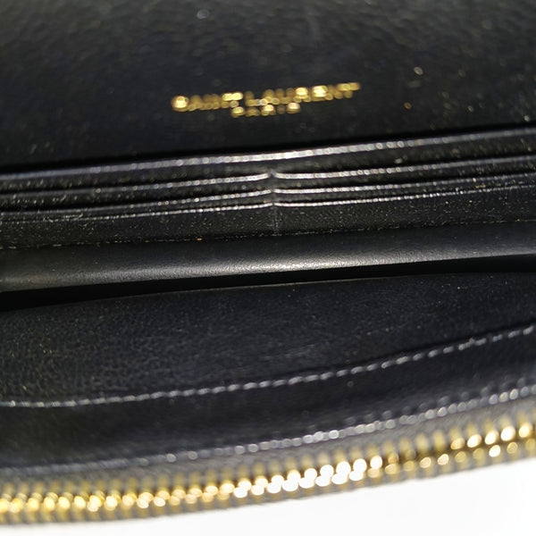 MONOGRAM Chevron Calfskin Black