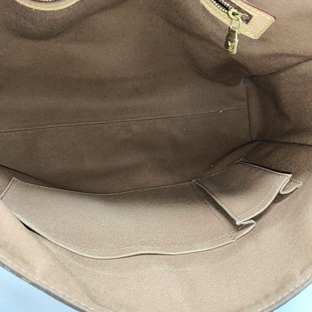 VALMY Monogram Coated Canvas Brown