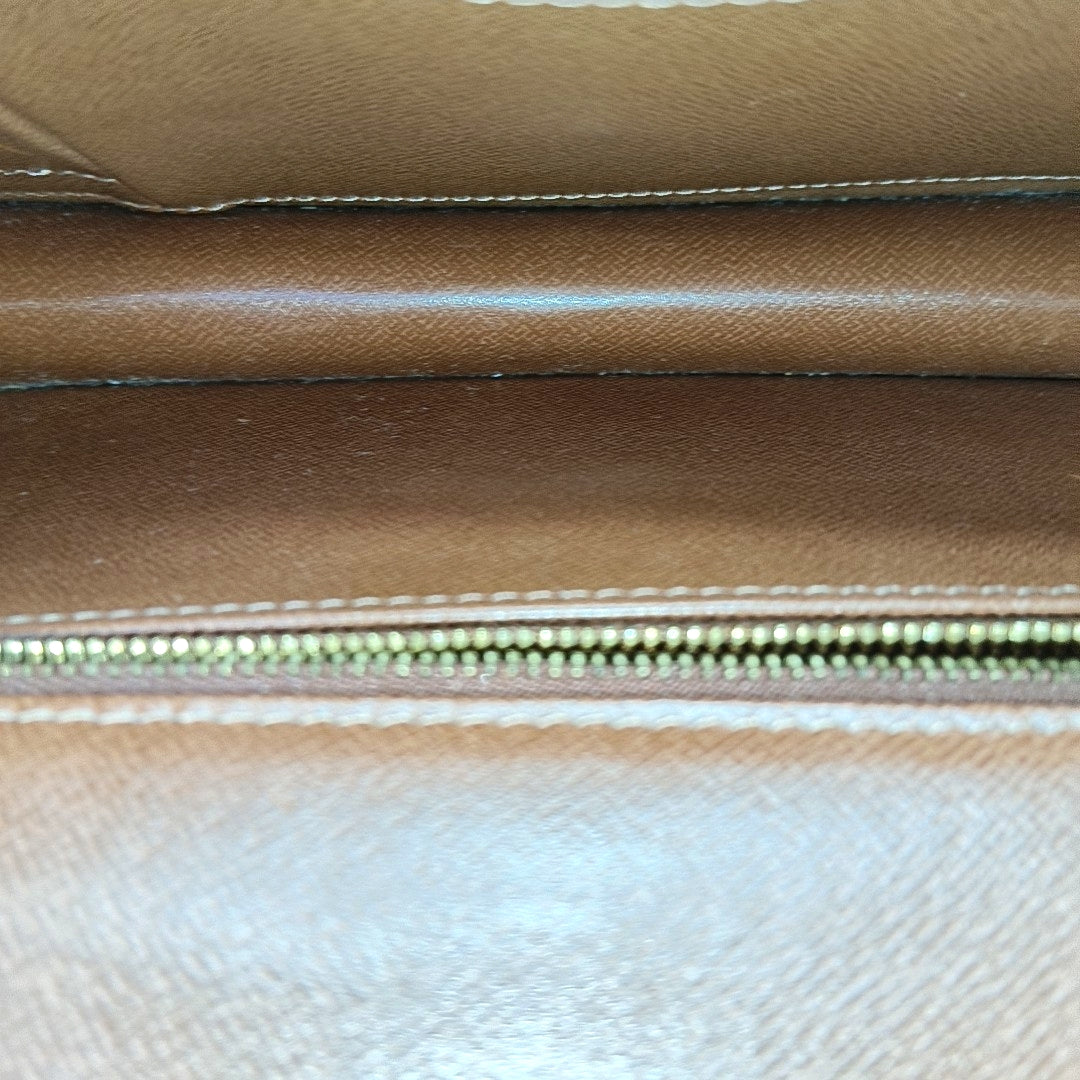 DAME Monogram Coated Canvas Brown