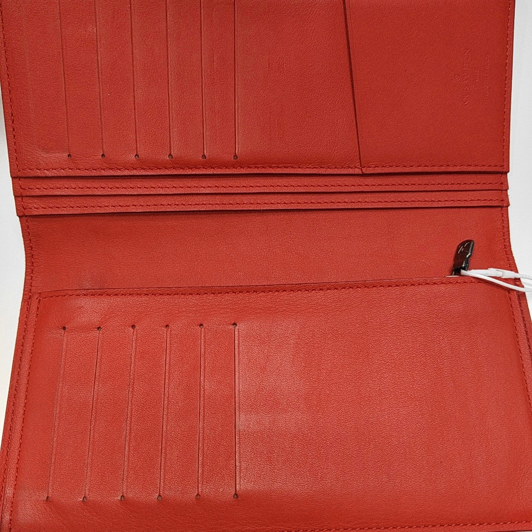 BRAZZA Damier Calfskin Red Wallet
